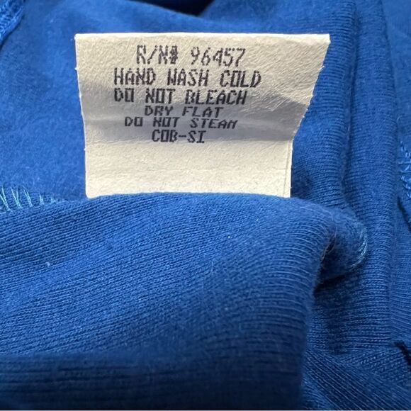 NWOT eyeshadow blue top with bling cat sz L vintage Y2K Long sleeves 100% Cotton - Picture 10 of 13